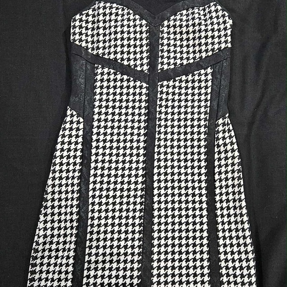 Buffalo David Bitton Houndstooth Dress Goth Grunge Whimsigoth Y2K Dark Academia - Picture 2 of 4
